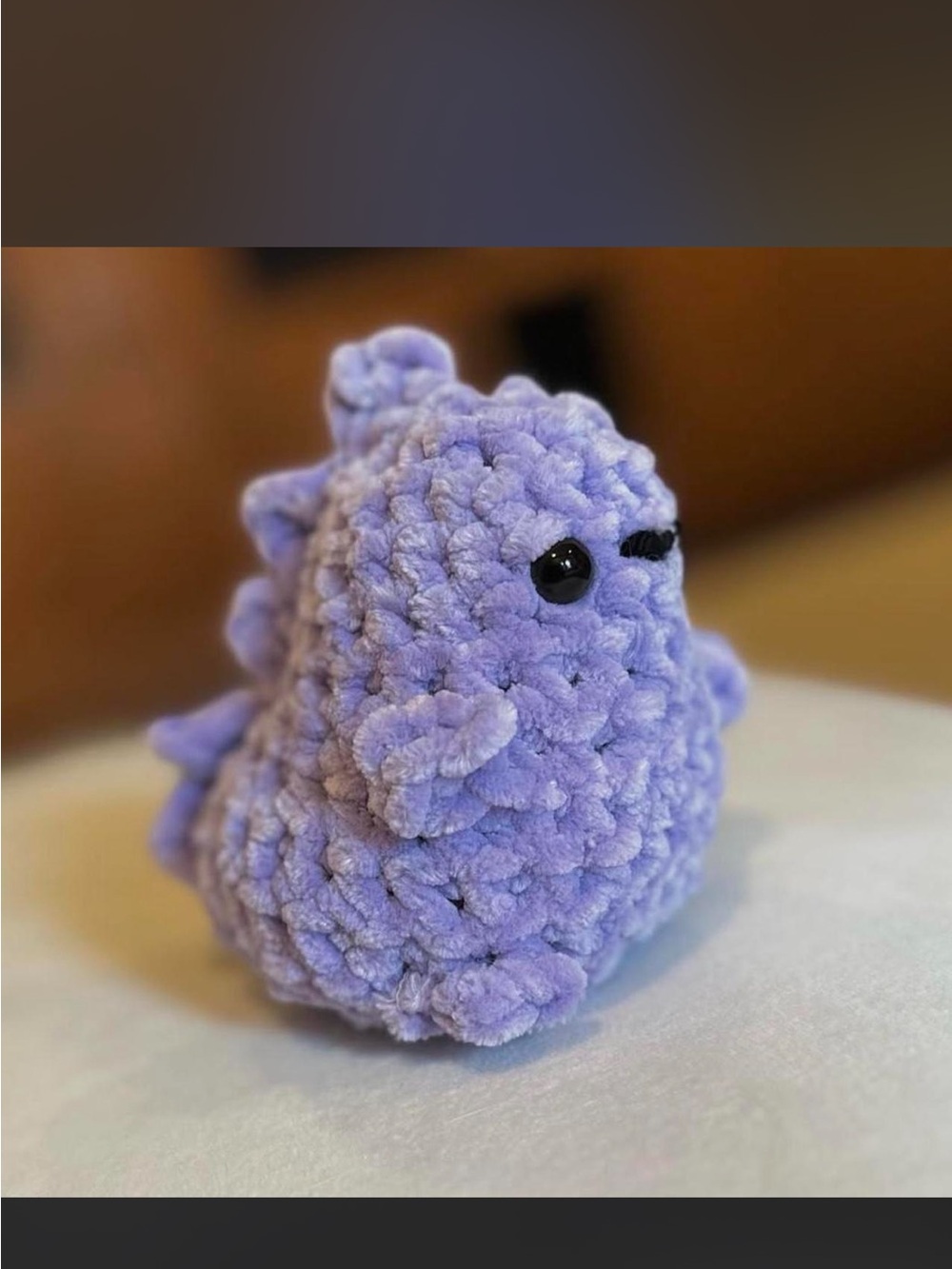 Plush Purple Dino Buddy